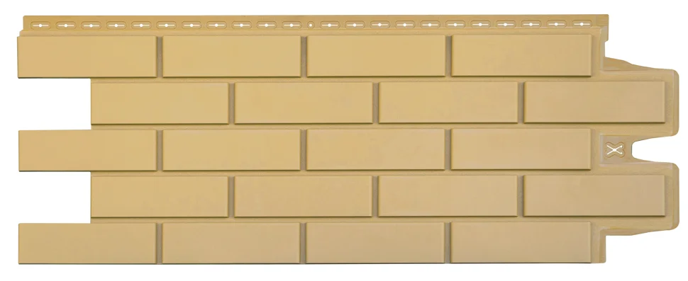 Панель цокольная Grandline Клинкерный кирпич Classic, песочный 995*0,39 м (S=0.39м2)