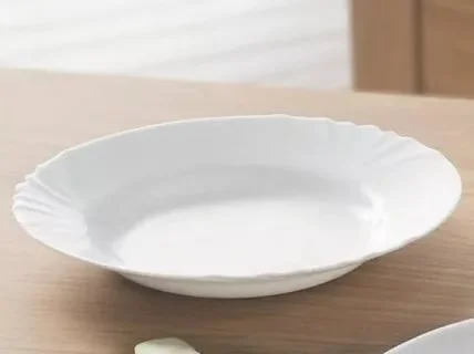 Тарелка 23см глубокая суповая Luminarc Cadix белая Е9658/J6691