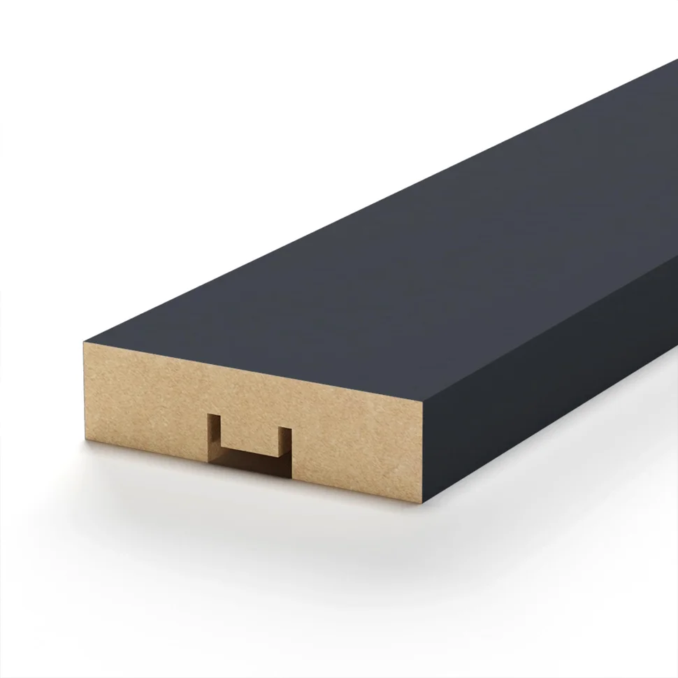 Рейка интерьерная на основе МДФ STELLA Планкен De luxe Black lead 16*60*2700