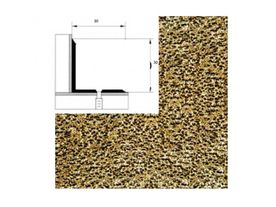 Порог АПУ 008 алюминиевый 900*30*30 мм угловой внутренний (07 бронзовый антик) Порог АПУ 008 алюминиевый 900*30*30 мм угловой внутренний (07 бронзовый антик)