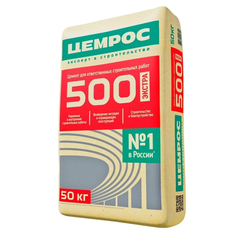 Цемент тарированный ПЦ М500 Д0 EuroCement/ЦЕМРОС 50 кг / ЦЕМ I 42,5 Н Череповец Цемент тарированный ПЦ М500 Д0 EuroCement/ЦЕМРОС 50 кг / ЦЕМ I 42,5 Н Череповец
