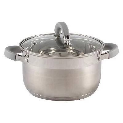 Кастрюля MALLONY Felicità из нержавеющей стали с крышкой 3,9л Кастрюля MALLONY Felicità из нержавеющей стали с крышкой 3,9л