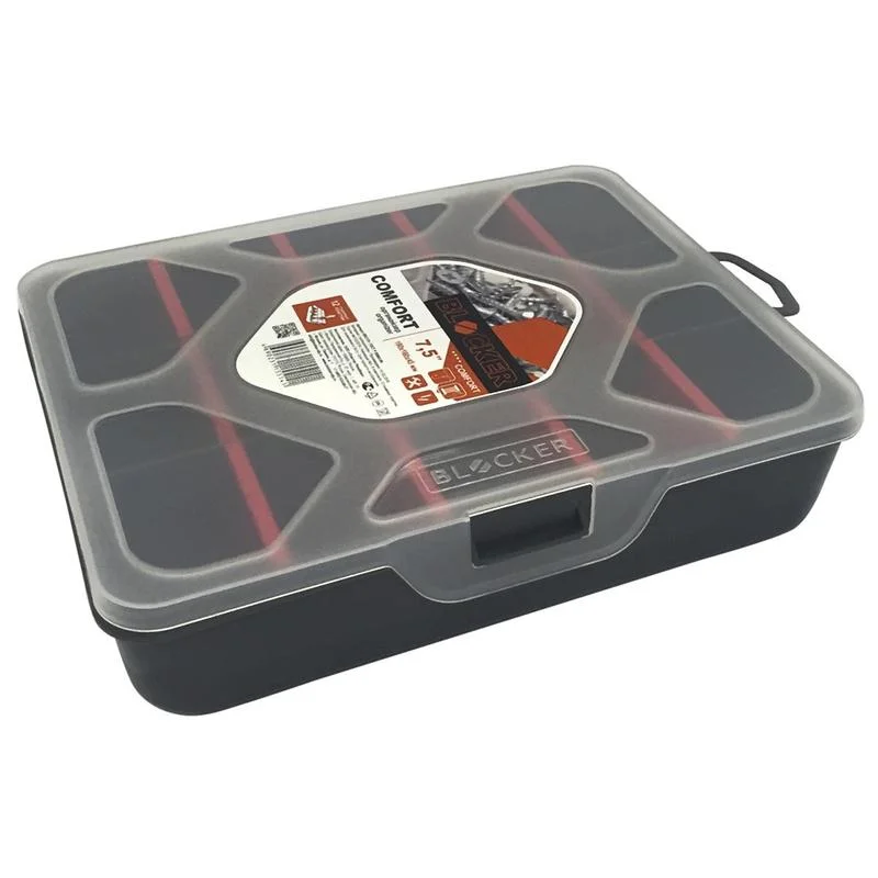 Органайзер BLOCKER Master-comfort 7,5" серо-свинцовый, 190х160х45мм