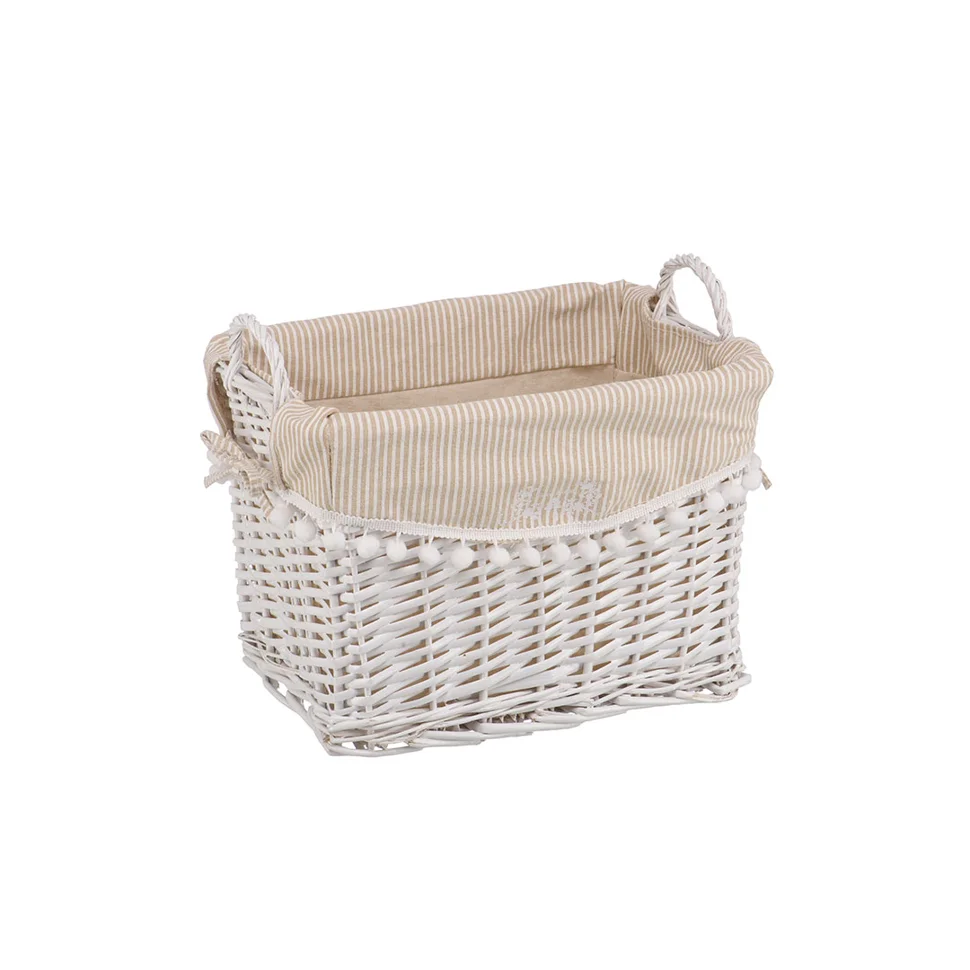 Корзина стеллажная высокая с ручками "Колокольчик", Д360 Ш260 В260, белый Корзина стеллажная высокая с ручками "Колокольчик", Д360 Ш260 В260, белый