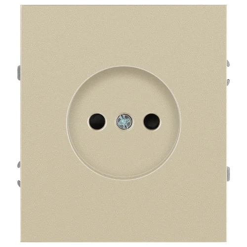 Розетка 1-местная СП ЭРА Arktik 2P 16А-250В без заземления шампань арт.16-2106-04