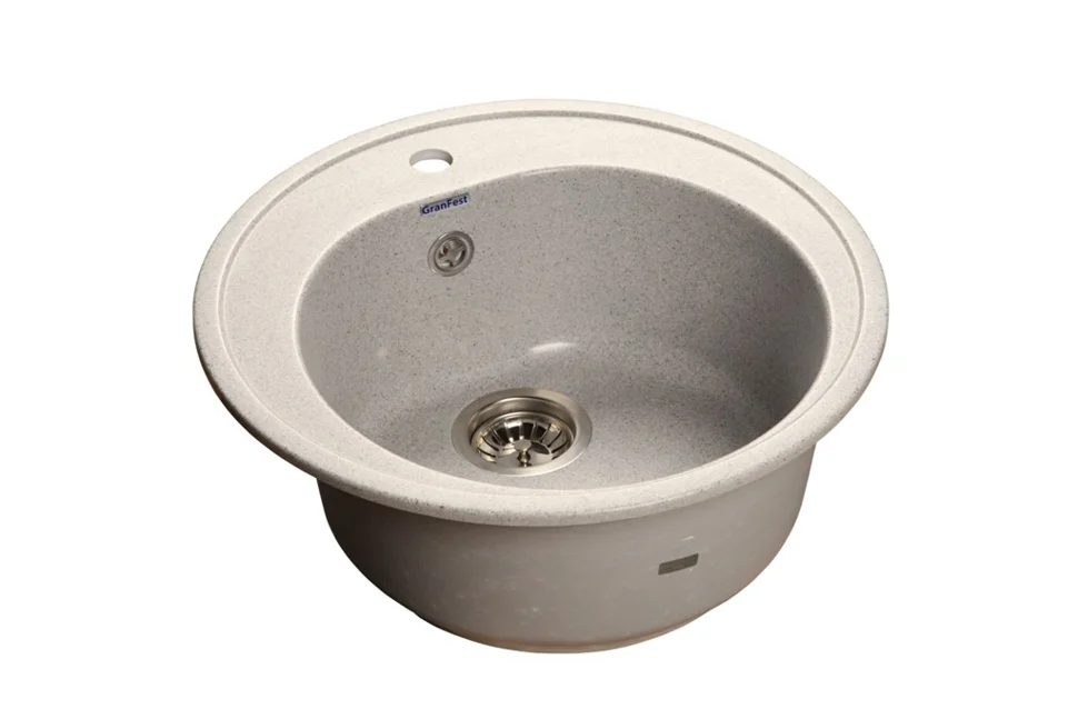 Мойка композитная GRANFEST Rondo d510 Серый круглая