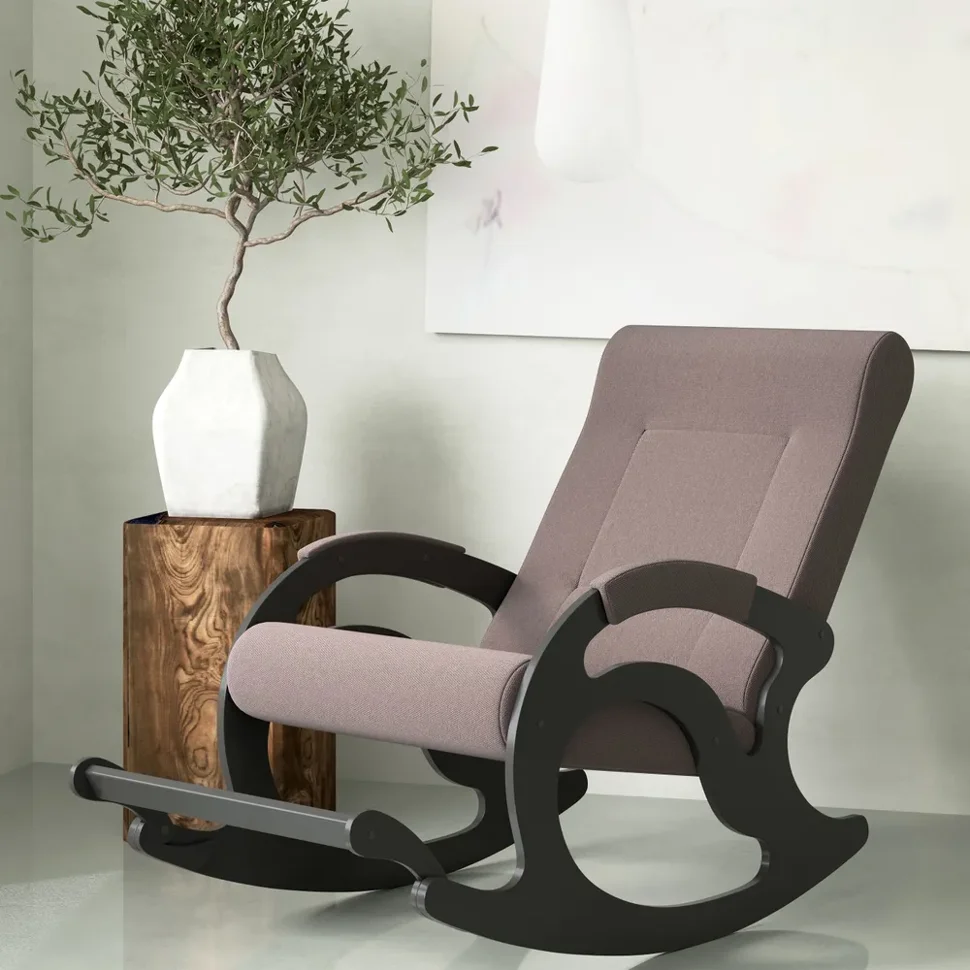 Кресло-качалка ТИРОЛЬ, ткань какао COCOA