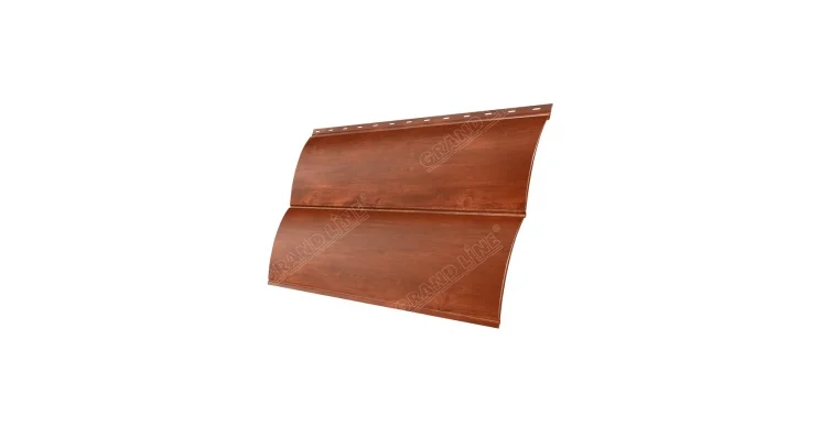 М/сайдинг Блок-Хаус NEW (GL) Print Cherry Wood (Бразильская вишня) толщина 0,45мм, размер 0,361*1 м.п.