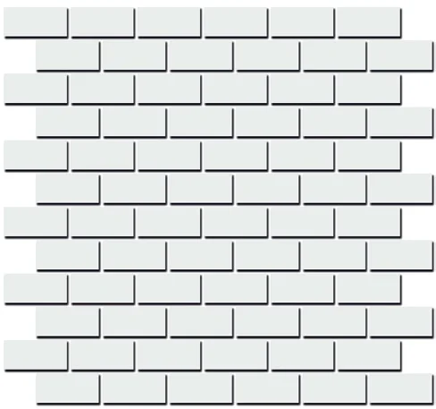 Плитка KERAMA MARAZZI Турнон белый матовый мозаичный 32х30х11 арт.191&#92;001