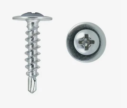 Саморезы с прессшайбой сверло 4,2x32 цинк (уп 10шт) подвес, Biskrep Саморезы с прессшайбой сверло 4,2x32 цинк (уп 10шт) подвес, Biskrep