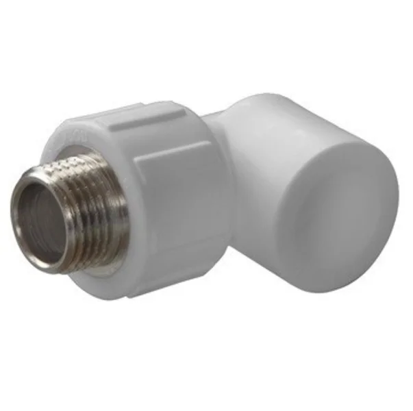 Угол комбинированный PPR 25x3/4" BASE сталь с наружной резьбой Россия Угол комбинированный PPR 25x3/4" BASE сталь с наружной резьбой Россия