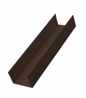 Забор-жалюзи стойка 60*40, Milan, Tokyo PE двухсторонний RAL 8017 (шоколад), длина 1.57 м.п.