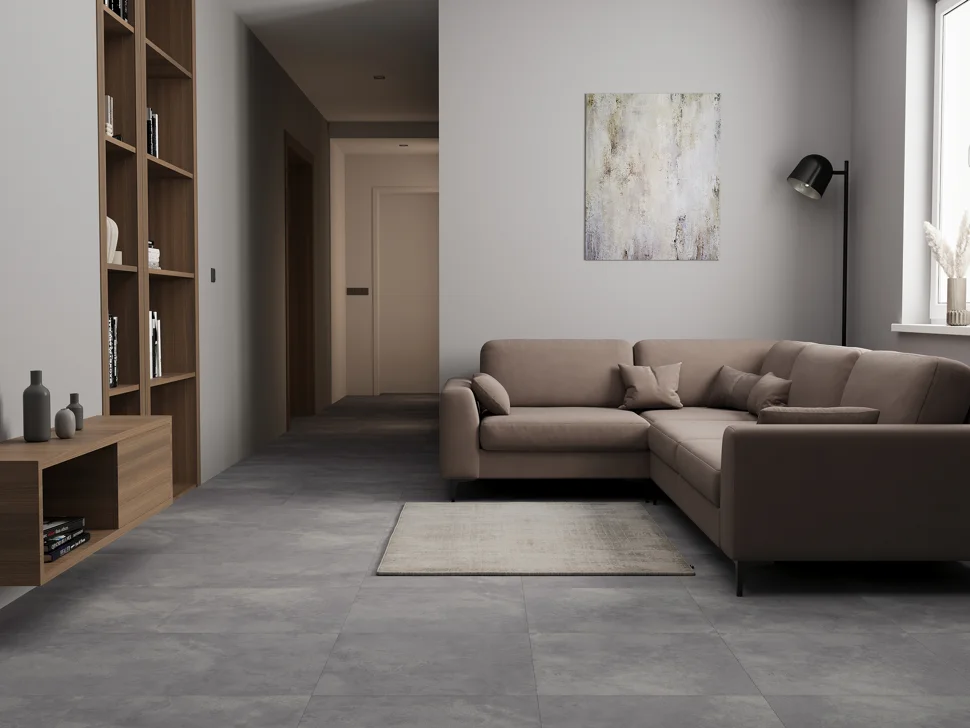 Керамогранит CERSANIT Studio серый рельеф ректификат 59,8x59,8