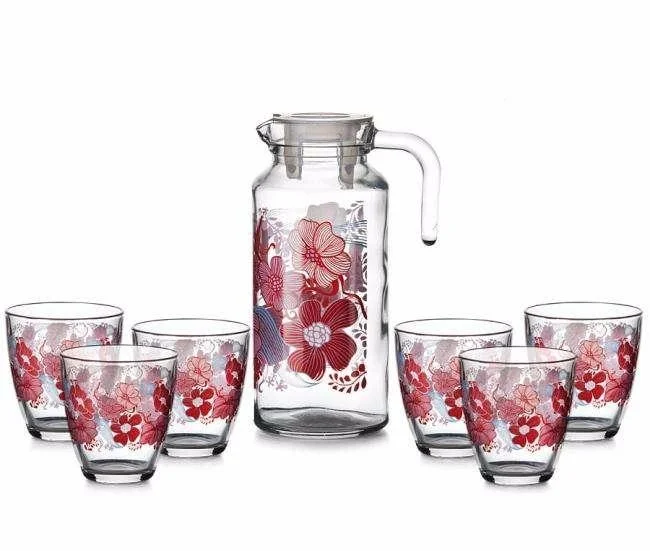 Набор питьевой PSB 95972BD3 6 стаканов + кувшин РЭД ДРИМ