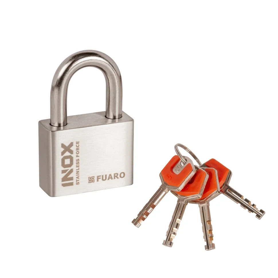 Замок навесной FUARO PL-INOX FORCE IF-50 4 key (дисковый ключ)