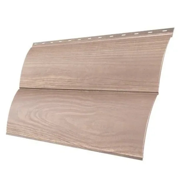 М/сайдинг Блок-Хаус NEW (GL) Print Elite White Wood (Беленый Дуб) толщина 0,45мм, размер 0,361*1.72 м.п. (в пленке)