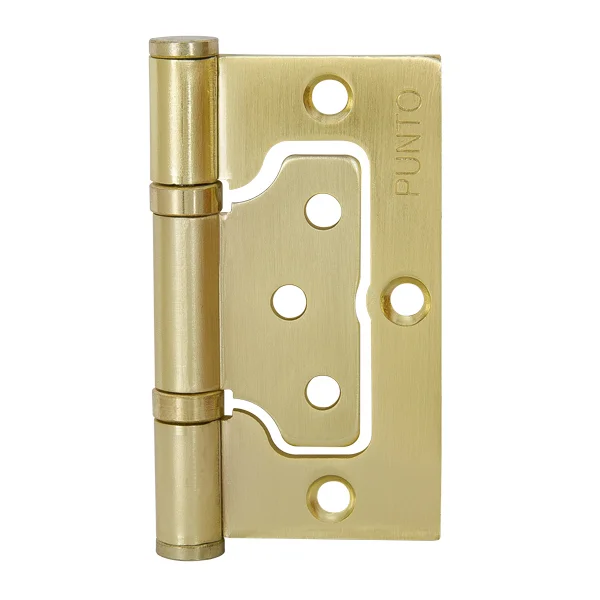 Петля накладная "БАБОЧКА" PUNTO IN3200W SB 200-2B 75x2,5 матовое золото (2шт.)