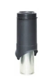 Выход вытяжки вентиляционный изолированный KROVENT Pipe-VT 150is 150/206/700 черный