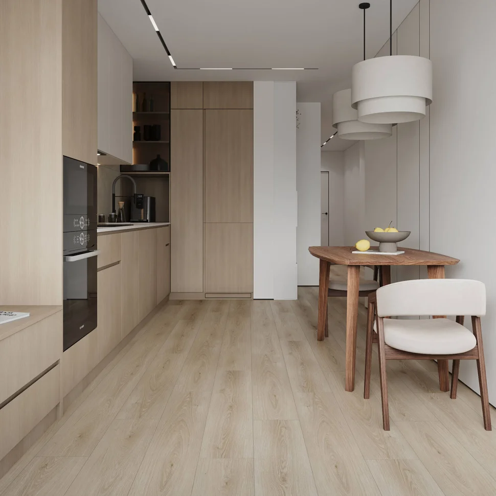 Плитка каменно-полимерная SPC FLOORWOOD Quantum 43 класс Дуб Тэйлор 1220*228*5 мм, арт.9517 (с фаской)