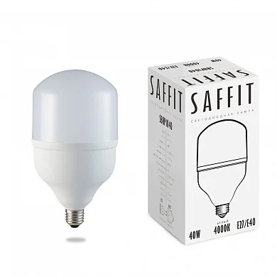Лампа светодиодная 40W E27-E40 230V 4000K 3700Лм (белый) SAFFIT, SBHP1040