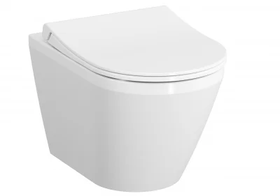 Унитаз подвесной VITRA INTEGRA Round безободковый с тонким сиденьем MODEL 2 - круглое