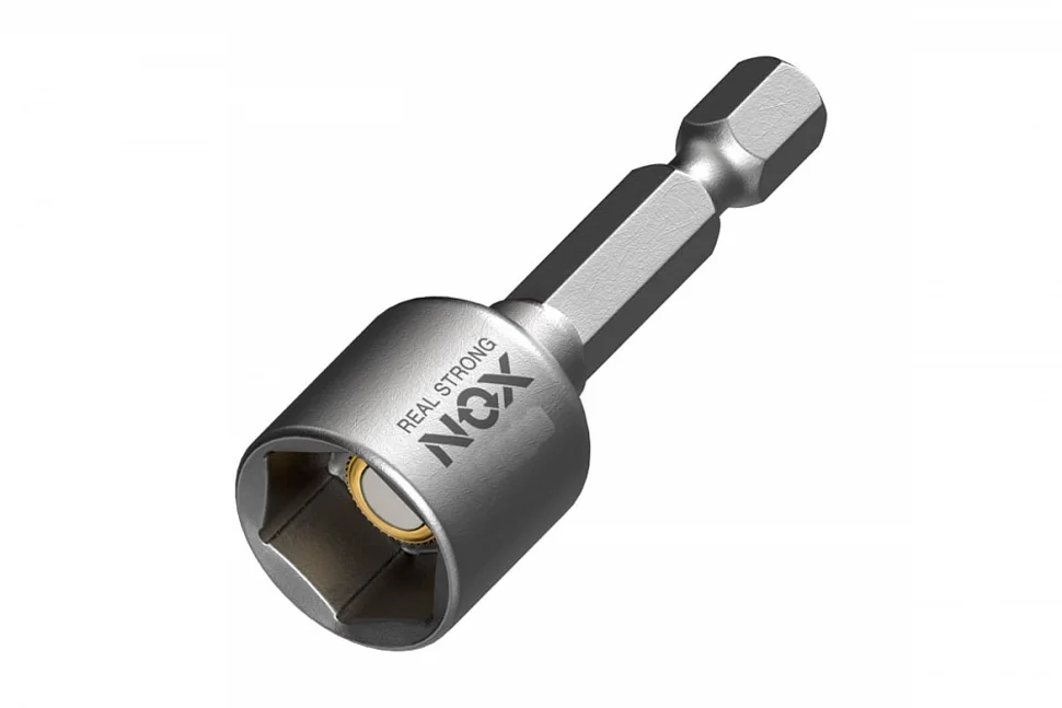 Бита для кровельных саморезов магнитная 13х48мм Nox, ПВХ,1 штука Бита для кровельных саморезов магнитная 13х48мм Nox, ПВХ,1 штука