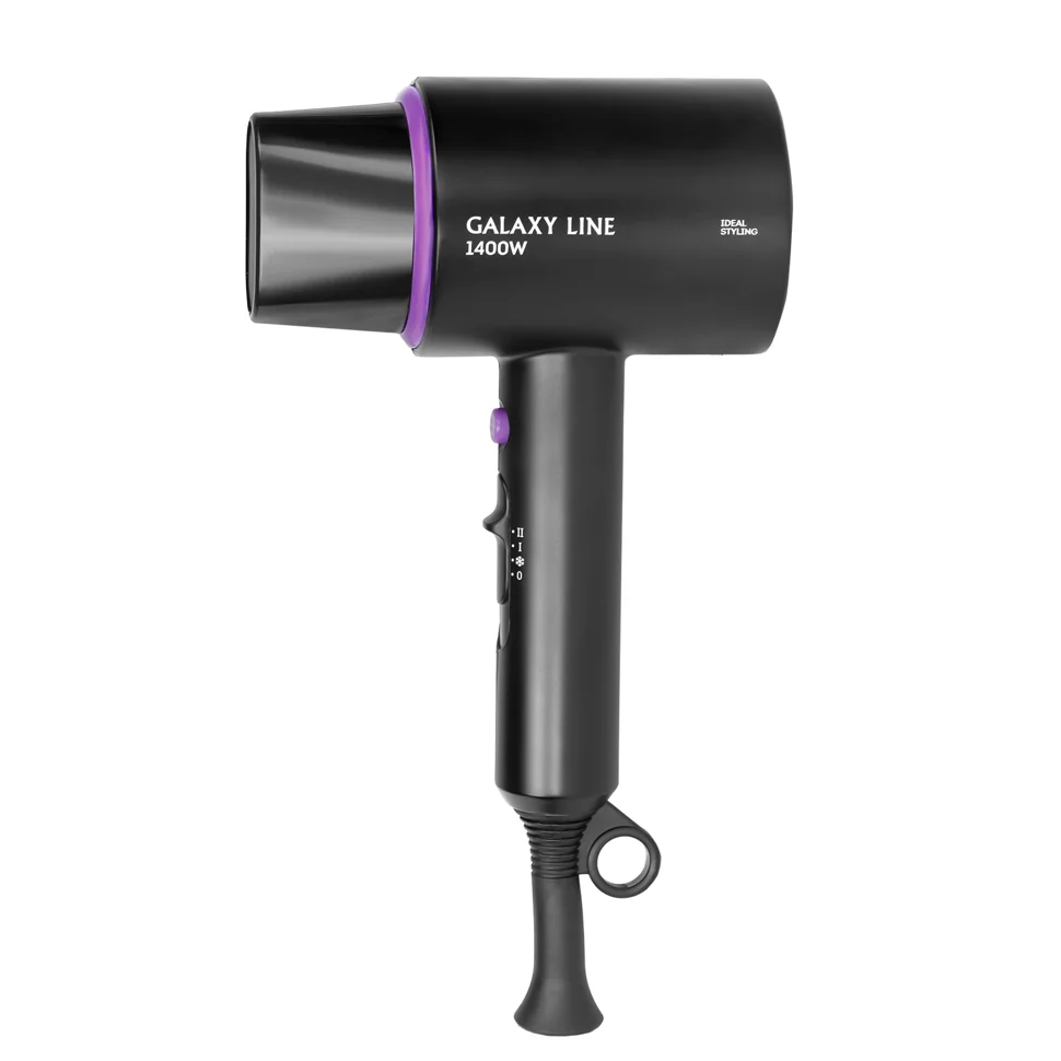 Фен GALAXY LINE GL 4346, 1400Вт, защита мотора от перегрева, 2 скорости потока воздуха
