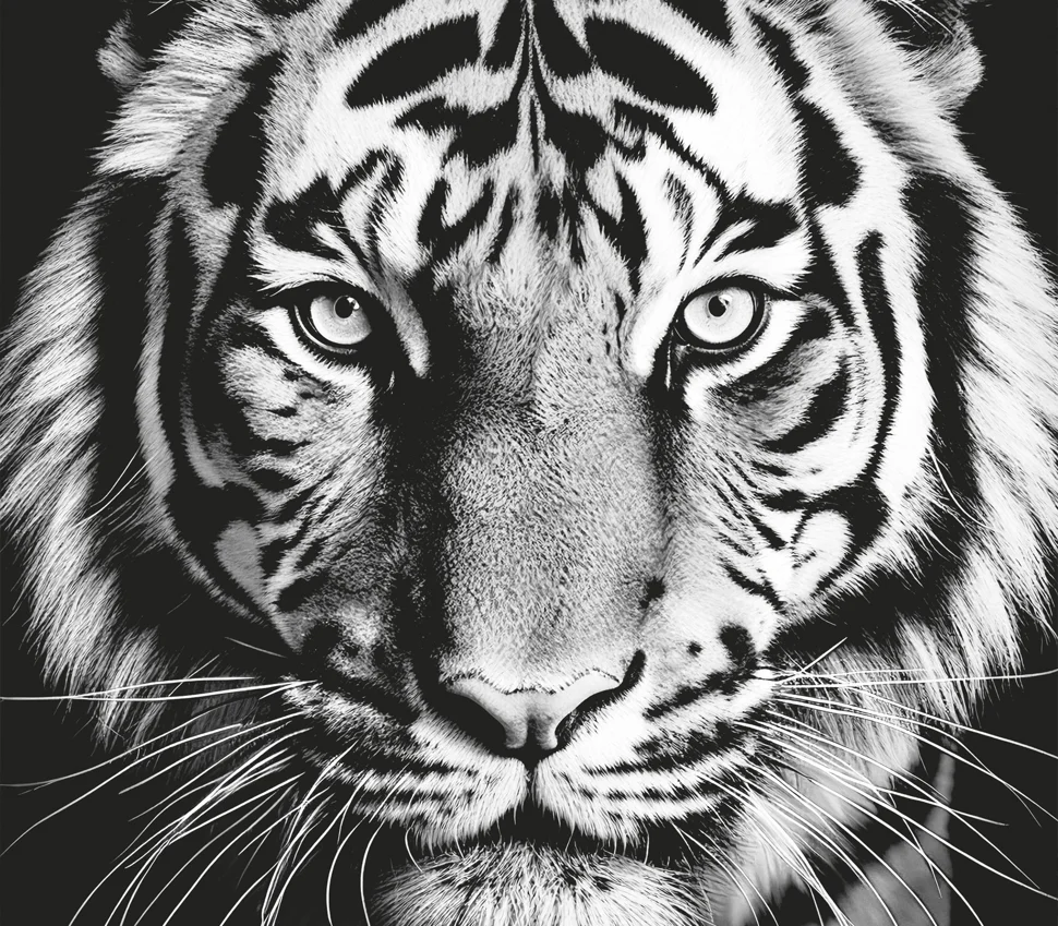 Картина интерьерная VS на стекле Tiger 40*50 арт.8145006