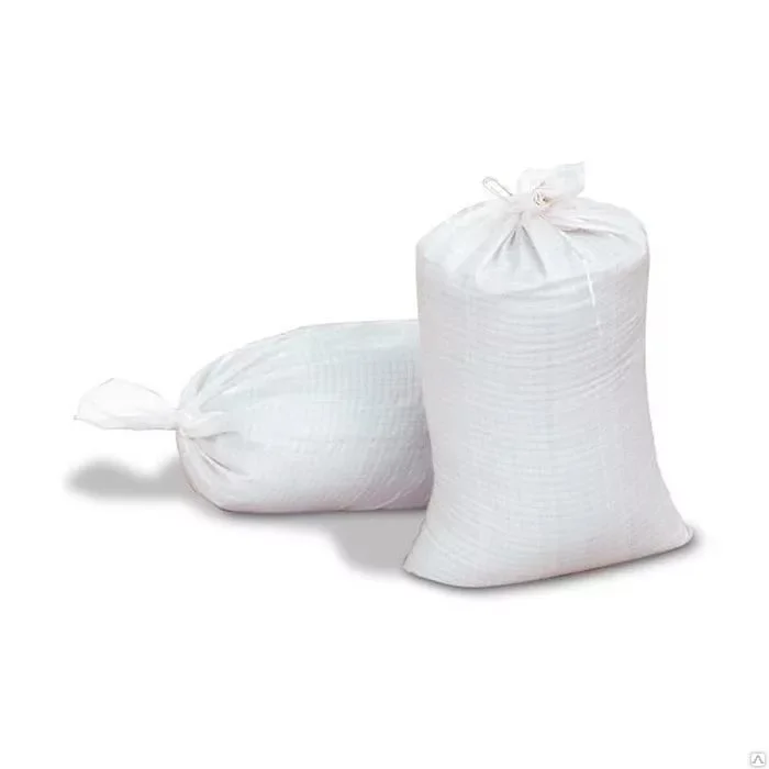 Мешок строительный п/п 95х55см белый/голубой