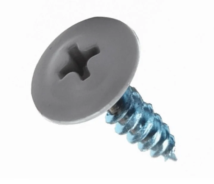 Саморезы с прессшайбой острие 4,2x13 RAL 7004 (уп 1000шт) Саморезы с прессшайбой острие 4,2x13 RAL 7004 (уп 1000шт)