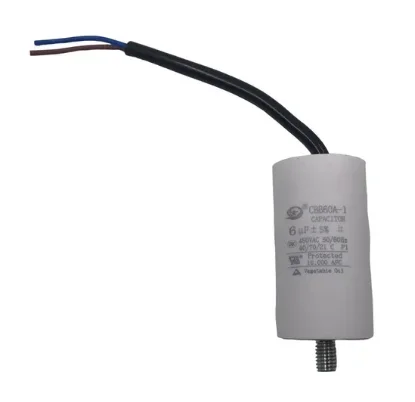Конденсатор UNITED PARTS CBB60, 6 мкФ, 450В, гибкие выводы
