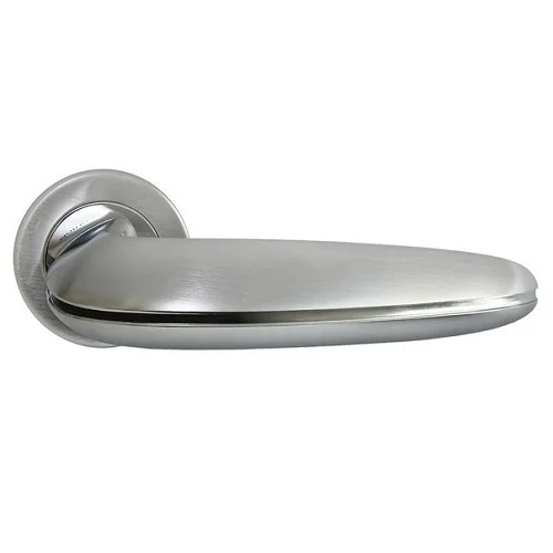 Ручка дверная MORELLI Luxury NC-5 (Sunset) CSA/CRO матовый хром/хром