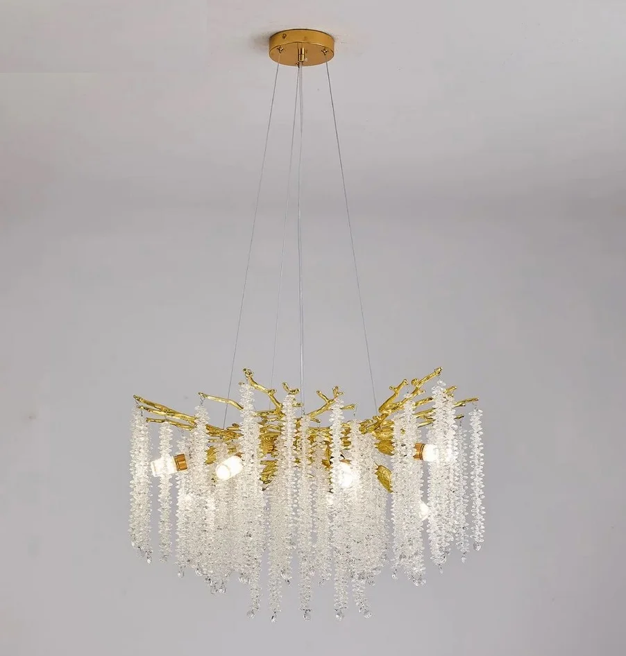 Люстра ROXANA 65 E14х8 R-600x1200-GOLD/CRYSTAL-220-IP20