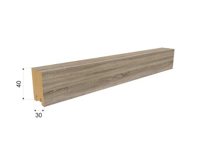Рейка интерьерная на основе МДФ STELLA Ривьера Дуб Винтаж 40*30*2700