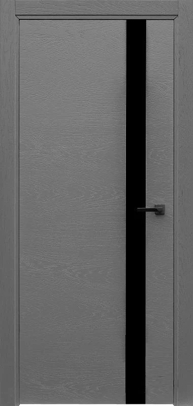 Дверь "ART LINE" UNO Grigio стекло locabel Rall 7015 80, эмаль