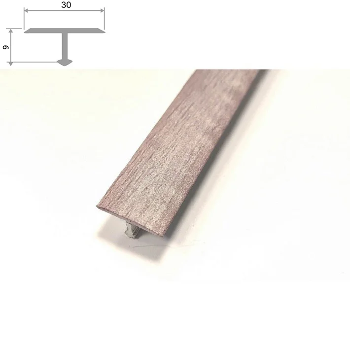 Порог АПТ 30 алюминиевый 2700*30*9 мм со скрытым креплением для соединения одноуровневых напольных покрытий (00 неокрашенный)
