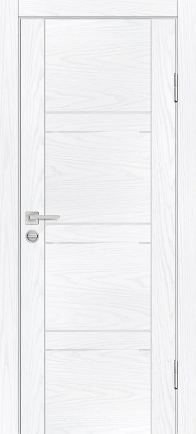 Дверь PROFILO PORTE PSM-6 стекло LACOBEL белоснежный, дуб скай белый 60