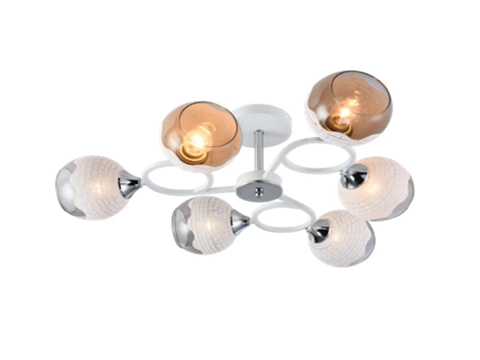 Люстра Ruota 24500-6 WH+CR, 6xE27/60W