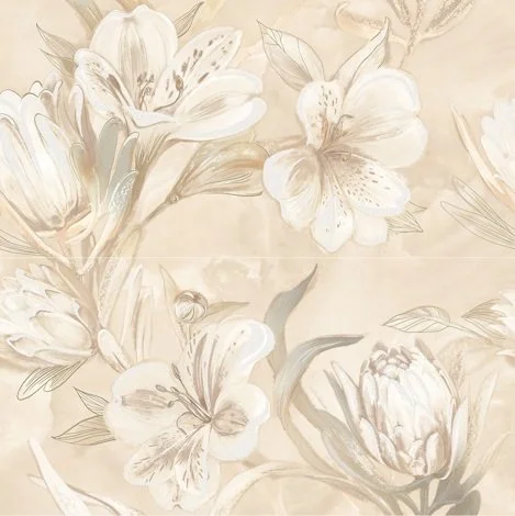 Плитка AZORI OPALE BEIGE FLOWER Панно 63х63 арт.589032003