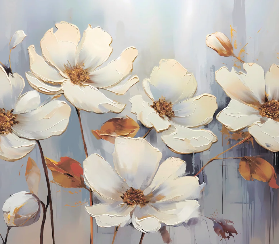 Картина интерьерная VS на холсте White Flower 70*110 арт.8271011