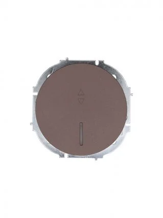 Выключатель одноклавишный СП Lezard OSEN проходной с подсветкой шоколад Выключатель одноклавишный СП Lezard OSEN проходной с подсветкой шоколад