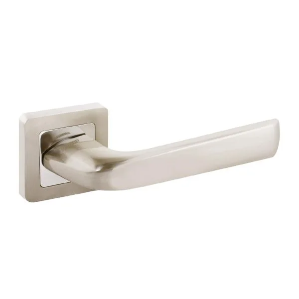 Ручка дверная АЛЛЮР квадратная АРТ "ОДРИ" SN (2480) матовый никель