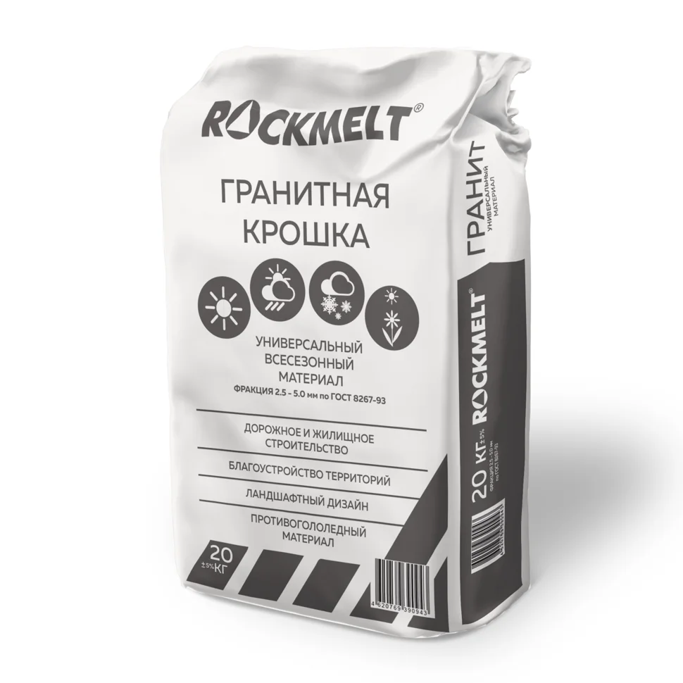 Материал противогололедный Rockmelt Granit 20кг