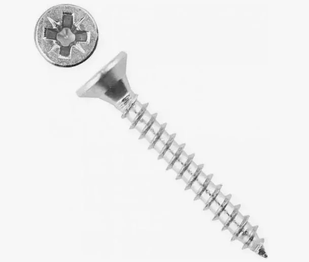 Саморез универсальный 5,0x100 белый цинк (кор.с ок 100шт) SteelRex