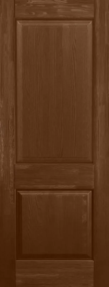 Дверь ОКА "Элегия" глухая античный орех 70 (браш массив сосны)