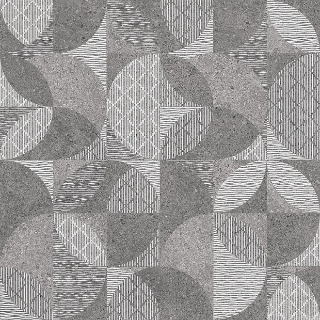 Керамогранит KERAMA MARAZZI Фондамента серый декорированный обрезной 60x60x11 арт. DL601000R