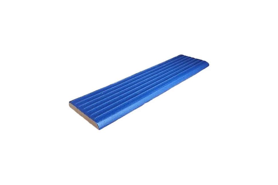 Кромка TOP GRES синяя рельефная для бассейна противоскользящая 244х56x9