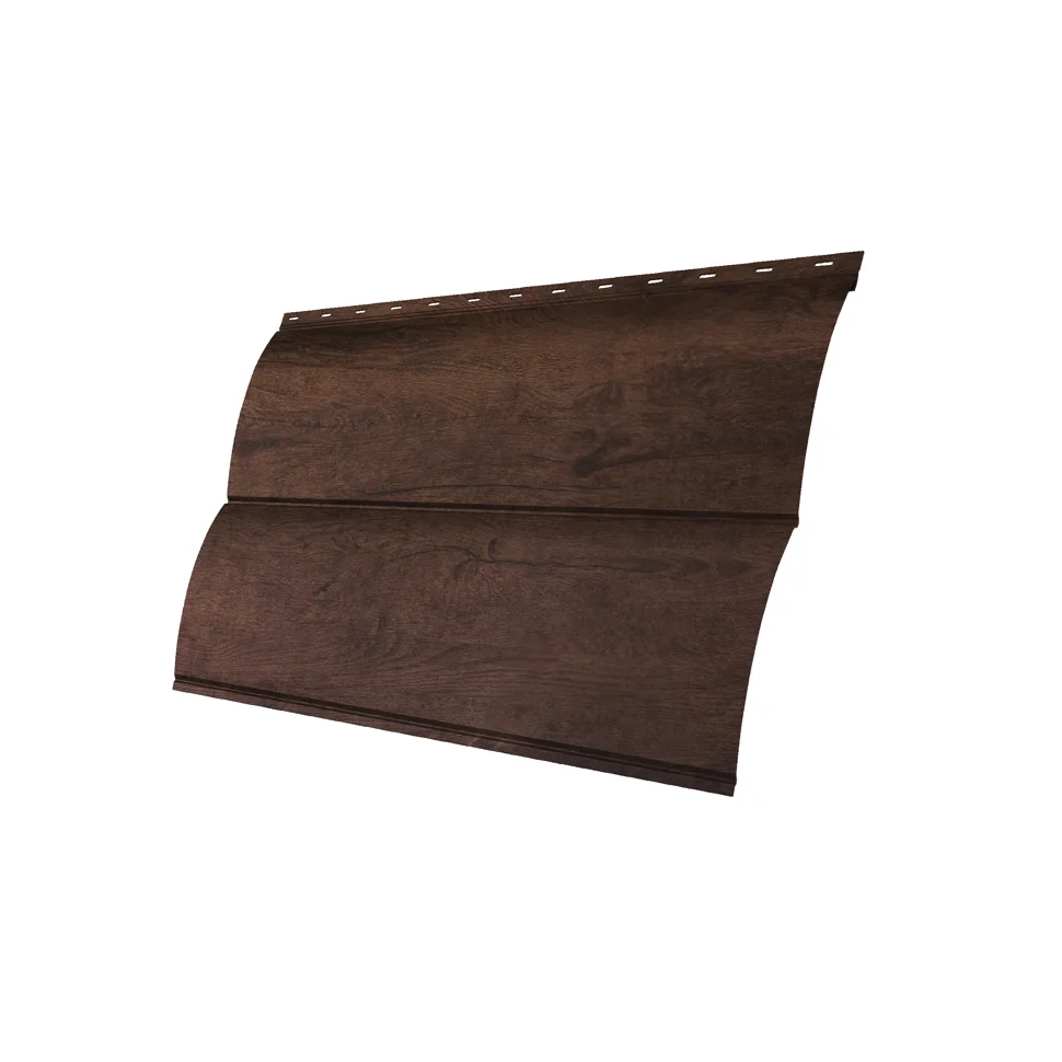 М/сайдинг Блок-Хаус новый (GL) Принт Элит Antique Wood (Античный Дуб) толщина 0,45мм, размер 0,361*3.54 м.п.