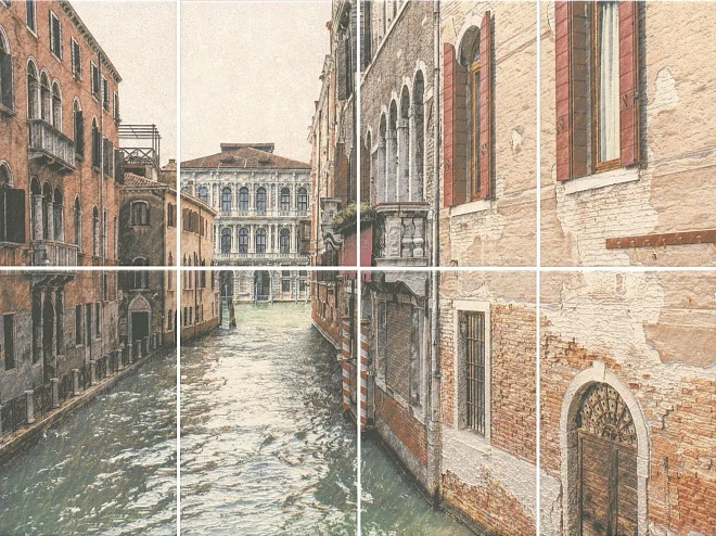 Плитка KERAMA MARAZZI Золотой Пляж панно VENEZIA (из 8и частей 20х30) 80х60 арт.NT/A190/8x/8262