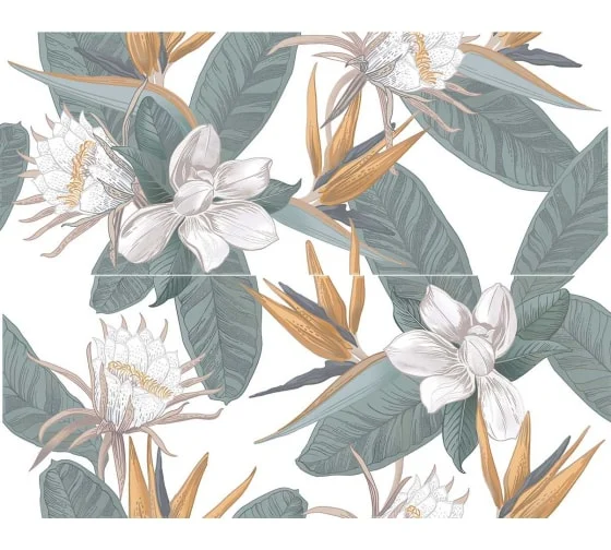 Плитка AZORI STRELITZIA Панно (2шт) 50,5х40,2 арт.00-00000702